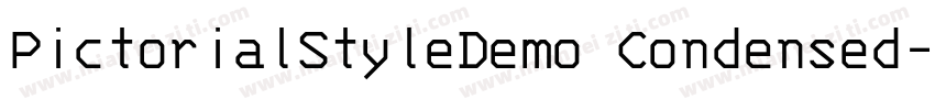 PictorialStyleDemo Condensed字体转换